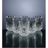 Le'raze Posh Crystal Collection Shot Glass Perfect for Serving Scotch, Whiskey, Tequila, or Vodka (Set of 6 - 2oz. Drink Shot Cups, Tumblers)
