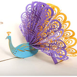 Handmade 3D Pop Up Cards - Peacocks Set - Handmade Pop Up Greeting Card for Your Loved Ones, Wedding Anniversary Card for Couple, Valentine Day, Happy Birthday Cards
