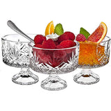 Crystal Dessert Bowls 16-Pc Trifle Tasting Set, Dessert, Ice Cream, Fruit Bowls