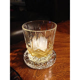 Amazing Drink Crystal Coaster Set (4pc), Sleek Modern Crystal Design. Prevents Furniture Damage, Absorbs Spills and Condensation