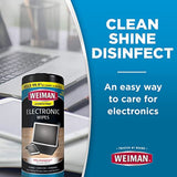 Weiman Disinfecting Electronic Cleaning Wipes For Keyboards, Tablets, E-readers, Smart Phones, Netbooks, and Touchscreens (30 Wipes)