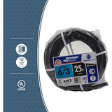 Woods 63950021 25' 6-3 NMW/G Wire