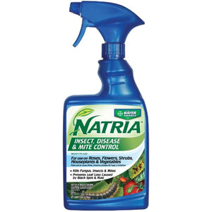 Natria 707100D Insect, Disease & Mite Control Effective Fungicide, Pesticide & Miticide, 24 Oz (Packaging may vary)