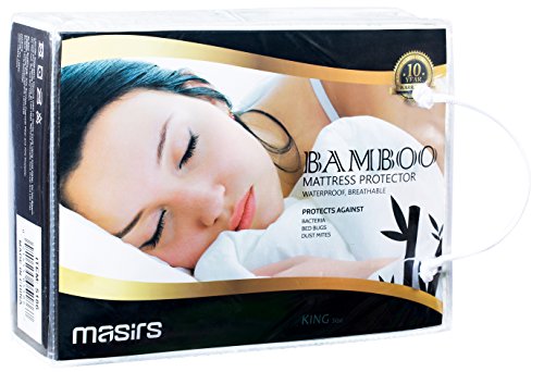 Waterproof Bamboo Mattress Protector - Thick and Soft Quilted Fabric Will Give