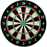 Franklin Sports Bristle Dart Board - Professional Steel Wire Dartboard - Regulation Sized 18" Inch Steel Tip Darts Board - Self Healing Sisal Dartboard for Adults