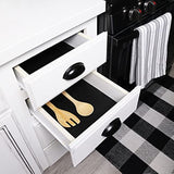 Con-Tact Grip Premium Solid Thick Non-Adhesive Shelf and Drawer Liner, 18" x 4', Black