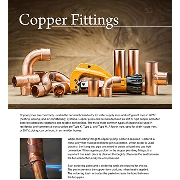 Supply Giant DDSD0058 Straight Copper Coupling With Sweat Sockets And With Rolled Tube Stop, 5/8 Inch