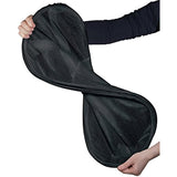 Mesh Popup Laundry Hamper - Portable, Durable Handles, Collapsible for Storage and Easy to Open. Folding Pop-Up Clothes Hampers are Great for The Kids Room, College Dorm or Travel. (Black | Set of 2)