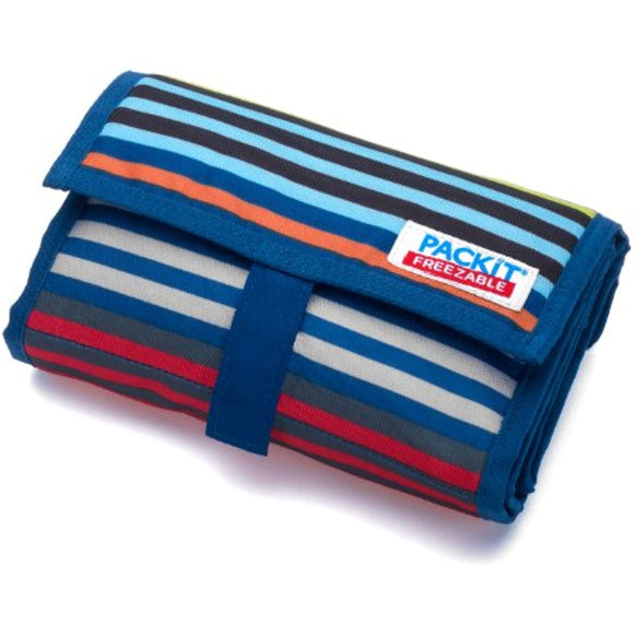 PackIt Freezable Double Bottle Wine Bag, Cali Stripes