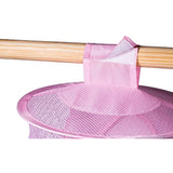 5 Tier Storage Organizer - 12" X 59" - Hang in Your Children’s Room or Closet for a Fun Way to Organize Kids Toys or Store Gloves, Shawls, Hats and Mittens. Attaches Easily to Any Rod. (Pig)