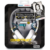 Philips SHO7205WT/28 O'Neill The Construct Headband Headphones, White