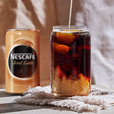 Drinking Glasses 6pc Set - Can Shaped Glass Cups, 16oz Beer Glasses, Iced Coffee Glasses, Iced Tea Glasses, Cute Tumbler Cup, Cocktail Glasses, Whiskey, Wine, Soda, Clear Water Glasses, Kiddush Cups