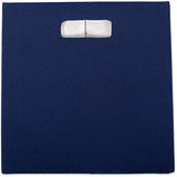 DII Poly-Cube Storage Collection Hard Sided, Collapsible Solid, Large, Nautical Blue