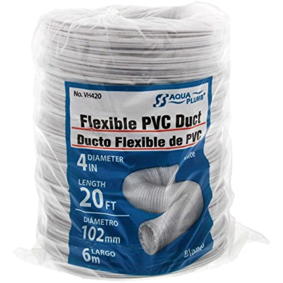 AquaPlumb VH420 4X20 Flexible White PVC Duct