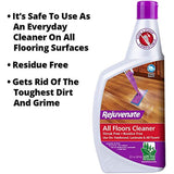 Rejuvenate Click N Clean Multi-Surface Spray Mop System Complete Bundle Includes Free Click-On Pro Grade Grout Brush Reusable Microfiber Pads 32oz No-Bucket Floor (Click N Clean Bundle)