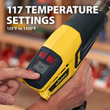 Wagner 0503070 FURNO 700 Digital Heat Gun, 2 Nozzles & Temperature Setting Ranging 125ᵒF to 1300ᵒF, Electric Heat Gun for Paint Removal, Bending PVC, Crafts and More