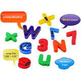 Magnetic Letters and Numbers – 72 Educational Refrigerator Fun Learning Plastic Magnets for Toddlers and Children – Great for Preschool, Classroom, Day Care, and Home – by EduKids