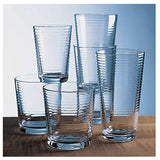 Durable Drinking Glasses [Set of 18] - Glassware Set Includes 6-17oz Highball Glasses, 6-13oz Rocks Glasses, 6-7oz Juice Glasses | Heavy Base Glass Cups for Water, Juice, Beer, Wine, and Cocktails