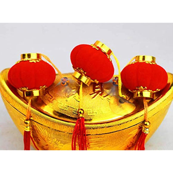TA BEST Red Lantern 16 Pcs Lucky Hanging Lanterns Decoration New Year Wedding Party Hang Mini Lanterns for Chinese Spring Festival Celebration(2.36