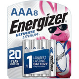 Energizer AAA Batteries, Ultimate Triple A Battery Lithium, 8 Count