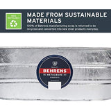 Behrens Hot Dipped Galvanized Steel Oval PlanterTub 16-Gallon