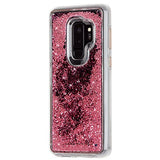 Case-Mate - Samsung Galaxy S9+ Case - WATERFALL - Cascading Liquid Glitter - Protective Design - Rose Gold