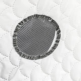 Baby Stroller Rain Cover - Provides Extra Warmth and Shields your Child from Wind and Rain. Universal Size, Mesh Material for Ventilation and Reflective Trimming for Night Visibility. (White, Quilted)