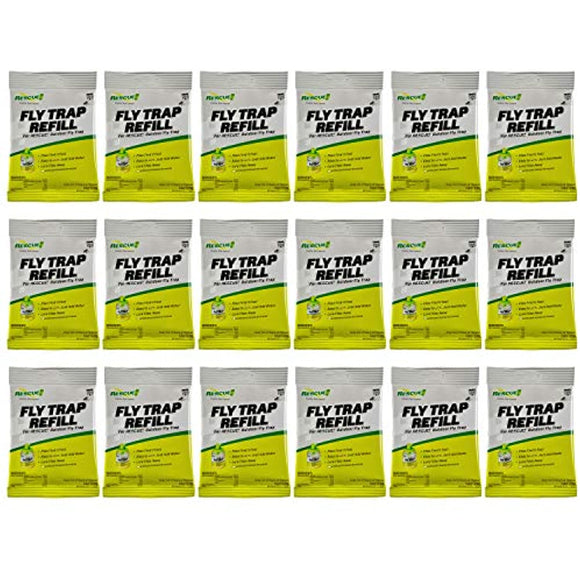 RESCUE! Reusable Fly Trap Bait Refill – Outdoor Use - 18 Pack
