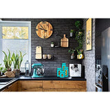 Quality Modern Aqua Stainless Steel Canister Set for Kitchen Counter with Glass Window & Airtight Lid - Food Storage Containers with Lids Airtight - Pantry Storage and Organization Set