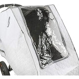 Baby Stroller Rain Cover - Provides Extra Warmth and Shields your Child from Wind and Rain. Universal Size, Mesh Material for Ventilation and Reflective Trimming for Night Visibility. (White, Quilted)