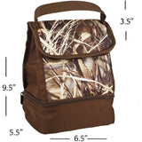 Fit & Fresh Boys' Austin Insulated Lunch Bag with Dual Compartments, Zipper closure (Realtree MAX-4 Camo)