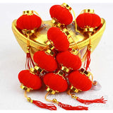 TA BEST Red Lantern 16 Pcs Lucky Hanging Lanterns Decoration New Year Wedding Party Hang Mini Lanterns for Chinese Spring Festival Celebration(2.36"x2.16")
