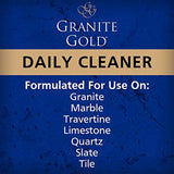 Granite Gold Daily Cleaner Refill Streak-Free Cleaning for Granite, Marble, Travertine, Quartz, Natural Stone Countertops, Floors-Made in the USA, 64 Ounces
