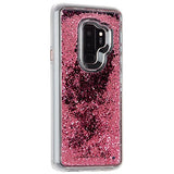 Case-Mate - Samsung Galaxy S9+ Case - WATERFALL - Cascading Liquid Glitter - Protective Design - Rose Gold