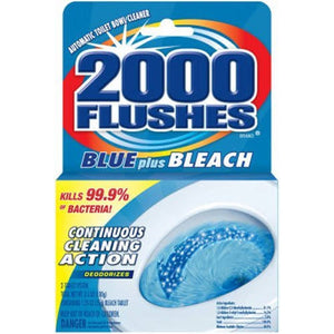2000 FLUSHES-20801 Blue Plus Bleach Automatic Toilet Bowl Cleaner, 3.5 OZ ( Pack