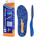 Powerstep Arch Support Shoe Insert Pinnacle Low Insole, Blue and Orange, Men's 12-13
