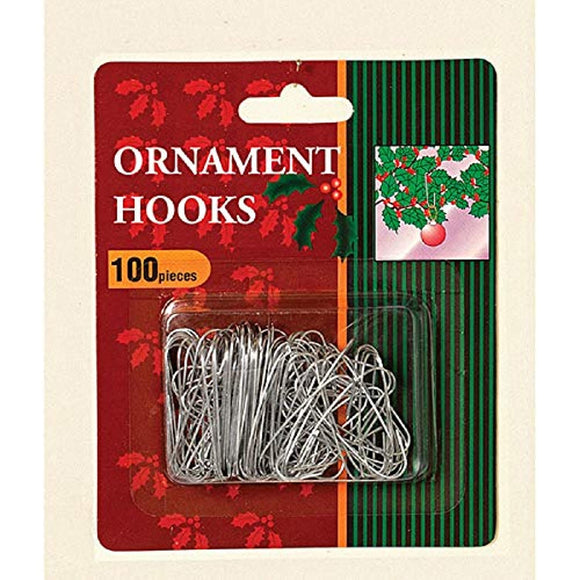 The Gerson Companies Silver Christmas Tree Ornament Hooks 1.25 Inch 100 Piece Pack New