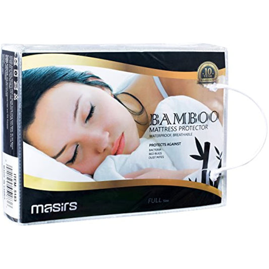Waterproof Bamboo Mattress Protector - Thick and Soft Quilted Fabric Will Give