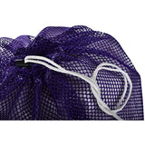 Commercial Mesh Laundry Bag - Sturdy Mesh Material with Drawstring Closure. Ideal Machine Washable Mesh Laundry Bag for Factories, College, Dorm and Apartment Dwellers. (24" x 36" | Purple)