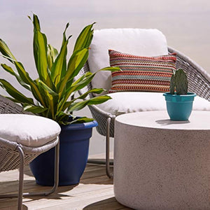 Bloem AP1026 Ariana Self Watering Planter 10", Bermuda Teal Green