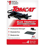 Tomcat 032310 Household Pests, Professional Strength Glue Size with Eugenol for Enhanced Stickiness, Captures Rat an, 4 PK