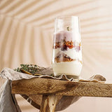 Drinking Glasses Set of 8 - 4 Tall Highball Glass Cups and 4 Short Dof Kitchen Glasses, Iced Coffee Tumbler, Glassware Sake Set for Cocktail, Beer, Tea, Wine, Whiskey, Ice Water, & Juice Drinkware.