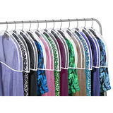 Clear Vinyl Shoulder Covers Closet Suit Protects Storage Home Decor Set of 12, 12"H x 22"W x 2"D