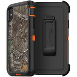 OtterBox DEFENDER SERIES SCREENLESS EDITION Case for iPhone Xs & iPhone X - Retail Packaging - (BLAZE ORANGE/BLACK W/REALTREE XTRA CAMO)