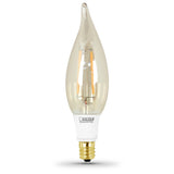 FEIT Electric Vintage Style CA10 E12 (Candelabra) LED Bulb Warm White 40 Watt Equivalence 1 pk