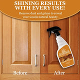 Goddard’s Cabinet Makers Wax Cleaning Spray – Wood Cleaner & Furniture Polish to Shine & Protect – Wood Cleaner Spray w/Bee Wax & Lemon Oil for Furniture – Non-Abrasive Wood Polish (23 oz)