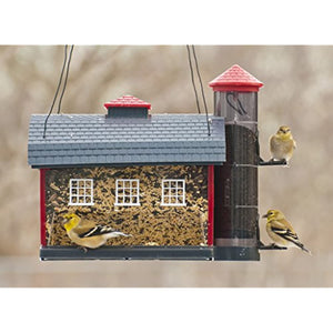 Audubon Red Barn Combo Seed Bird Feeder Model 6290