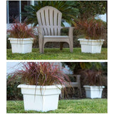 Bloem Veranda Deck Box Planter Square (VER14908), Charcoal Gray, 14"