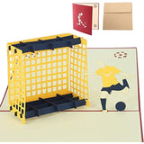 Handmade 3D Pop Up Cards - Soccer Handmade Pop Up Greeting Card for Your Loved Ones, Wedding Anniversary Card for Couple, Valentine Day, Happy Birthday Cards