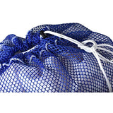 Commercial Mesh Laundry Bag - Sturdy Mesh Material with Drawstring Closure. Ideal Machine Washable Mesh Laundry Bag for Factories, College, Dorm and Apartment Dwellers. (24" x 36" | Blue)